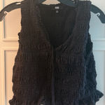 Paige Black Textured Women's Blouse Photo 0