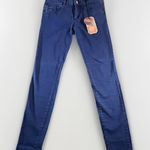 ZARA NWT  Blue Skinny Low Rise Jeans Size 6‎ Photo 0