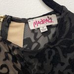 MADRAG Women’s Black Velvet Flower Dress A Photo 3