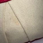 Furla  Vintage‎ Canvas And Hot Pink with Silver Snake Embossed Shoulder Strap Bag Photo 3