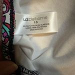 Liz Claiborne EUC  Size 16 Multicolor Paisley One Piece Lace Up Back Swim Suit Photo 5