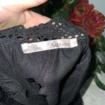 Solitaire  Black Crochet Lace 1/2” Sleeve Casual Career Party Shift Dress Small Photo 14