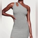 SKIMS Soft Lounge Cut Out One Shoulder Dress S Heather Gray NWT Photo 0