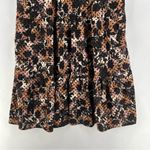 Pano Floral Print Flocked Velvet Eyelet Lace Trim Surplice Tiered Midi Dress Black Size 18 Photo 10