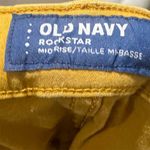 Old Navy Women's Size 18 Yellow Mid-Rise Skinny Jeans Stretch Denim Photo 6