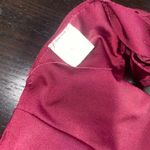 Burgundy Red Strappy Crochet Swim Bikini Bathing Suit Top Women's Size Large Photo 5