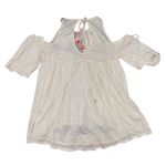 Free People  NWT beaded off the shoulder cream blouse women’s size medium Photo 1