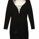 Topshop NEW Plunge Lace-Up Mini Bodycon Dress Photo 3