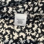 Elle Small Black and White Floral Womens Blouse Tank Top Sleeveless Round Neck Photo 4