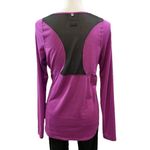 Nike 𝅺 Dri Fit fuchsia purple black mesh shirt Photo 4