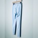 Akris  Magda Slim Fit Silk Cotton Stretch Powder Blue Jean Pants Size 4 Photo 7