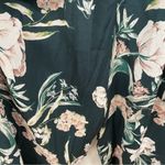 City Chic  Forest Green Floral Ruffled Shoulder Jumpsuit Womens 16 Wide Leg Crop Photo 9