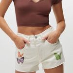Levi's 501 High Rise Cut-Off Jean Shorts Give Me Butterflies Cream 24 Photo 2