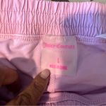Juicy Couture Pink Lightweight Womens Drawstring Shorts Built In Briefs Size L Photo 7