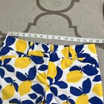 Loft  The Riviera Lemons High Waist Blue and Yellow 4” Shorts Photo 3