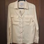 Alexia Admor  Satin Classic Button Down Shirt Size 10 Photo 1