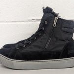 Cougar Waterproof Hi top faux fur suede black side zip Sneaker Shoe SZ 9 Photo 2