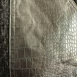 Christian LaCroix | Black Boucle Vegan Croc Leather Button front Mini Skirt Sz 2 Photo 1