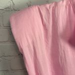 Stillwater romantic tiered ruffle baby pink belted mini dress size Medium chic Photo 5