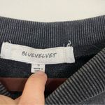 Bluevelvet Acid Wash Sequins‎ Stars Slouchy Pullover Sweatshirt Size Small Black Photo 1