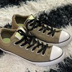 Converse Olive Green Canvas Sneakers with Black Laces, Junior’s 6 (Women’s 8) Photo 0