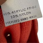 Vintage 80s Dylani Knitwear Orange Boatneck Sweater Top Size Small Photo 2