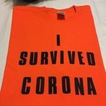 Gildan Survived  Corona  T Shirt  size LG Photo 6