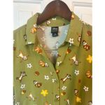 Disney  Chip 'N' Dale Acorn & Flowers Button-Up Dress size small Photo 1