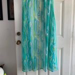 Green marbled cover up cardigan duster size small‎ Photo 3
