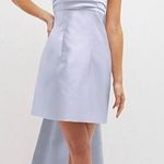 Alfred Sung  Strapless Satin Column Mini Dress Size 16‎ Photo 0