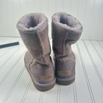 UGG  AUSTRALIA Classic Short Purple Suede Boots Sheepskin Women’s Size 7 Photo 3