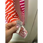 Lands' End Orange Pink Striped Crewneck UPF Sun Shirt Long Sleeve Size Small Photo 4