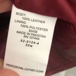 Jessica London  Women's 100% Leather Jacket plus Size 20W full zip up lined Photo 5