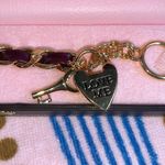 Juicy Couture Retro  Gold Dangling Key and Lock Heart Charm Bracelet New in Box Photo 2