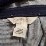 Caslon  Blue & White Embroidered Back Long Sleeve Blouse (M) Photo 6