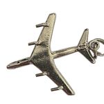 Silver Airplane Charm Jet Plane Charm Aircraft Pilot Charm Photo 3