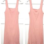 NWT SPELL Cosmos Ribbed Knit Organic Cotton Sleeveless Bodycon Mini dress Pink Photo 4