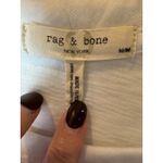 Rag and Bone Rag‎ & Bone Shirt Women Medium White Organic Pima Cotton Long Sleeve Tee Preppy Photo 6