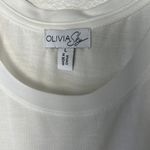 Olivia Sky NWOT  White Tank Top Blouse sz L Photo 1