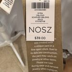 Chico's Myra Scarf Gold Fringe Wrap Unique Yarn Fine Open Stitch Design New Photo 5