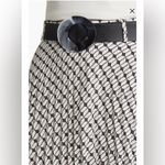 New! Nikki Lund Brit Print Pleated‎ Maxi Skirt
In Black Sz Medium $150 Photo 3
