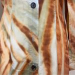 Vintage Central Falls Long Sleeve Shirt Dress Brown Orange Sz 2 Missing Buttons Photo 5