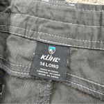 Kuhl  Women’s Free Range Pants Cargo Straight Leg Mid Rise Outdoor Gray 14 Long Photo 9