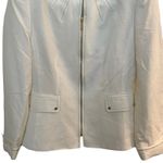 Tahari White Blazer Jacket With White Sleeveless Top Linen Women Size 4 Photo 3