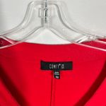 Comfy USA Carry Red & Black Longline Jersey Stretch Knit Tunic Top Blouse XS Photo 2