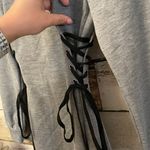 DRESSFO Hooded Sweatshirt Dress Gray Size M Photo 2