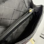 Michael Kors  Peyton Medium Black Quilted Shoulder Bag Designer Gold Photo 11