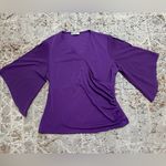 Grace Karin  Women 3/4 Chiffon Sleeve Dressy Blouse Wrap Elastic Shirt XL Photo 9