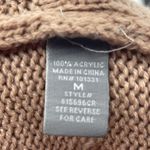 Charlotte Russe  Cardigan Sweater Open Front‎ Large PocketsWomens Medium Tan Bag2 Photo 4