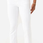 frame denim Frame Women’s Le Crop Mini Boot Raw Stagger Jean White Size 28 Photo 0